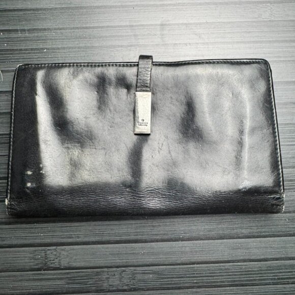 Gucci Black Leather Long Organizer - Picture 1 of 6